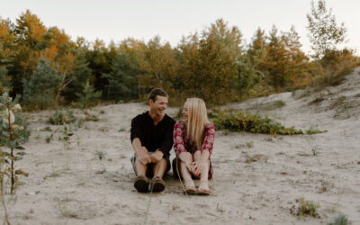 Wasaga Beach Sand Dune Engagement // Meghan + Liam