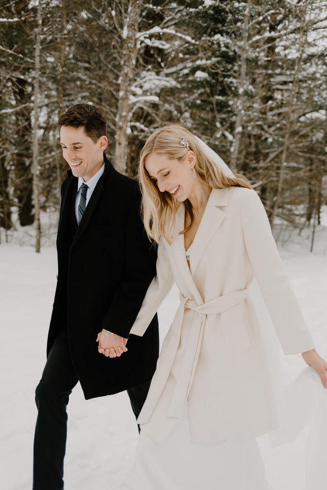 wedding at muskoka a-frame cottage