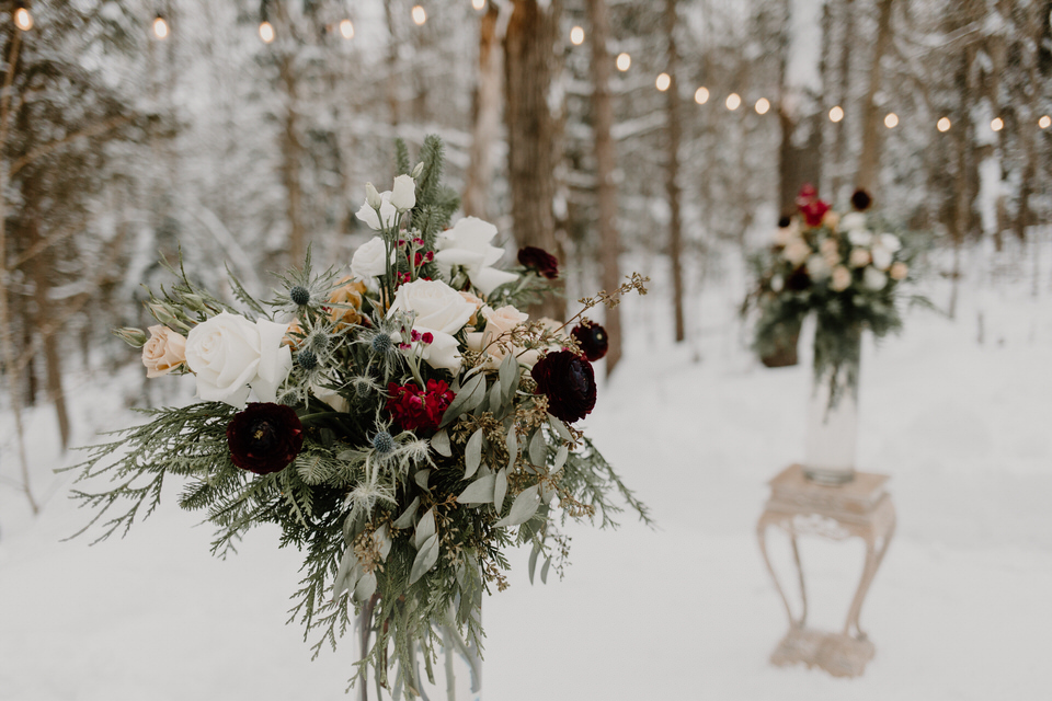 wedding at muskoka a-frame cottage