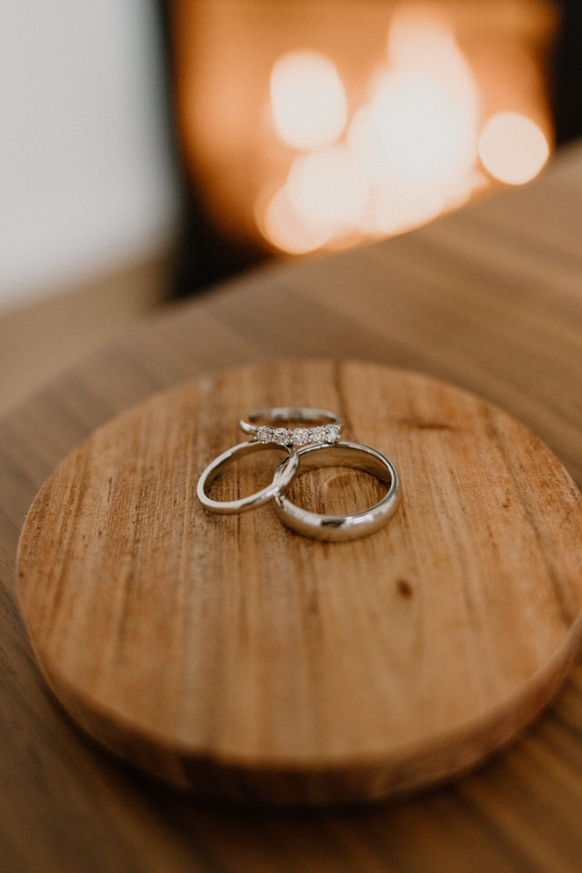 wedding at muskoka a-frame cottage