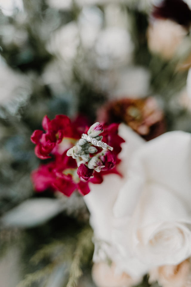 wedding at muskoka a-frame cottage