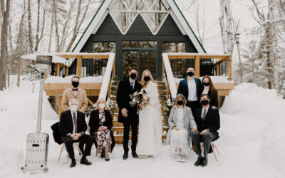 Muskoka A-Frame Cottage Elopement // Liane + Cam