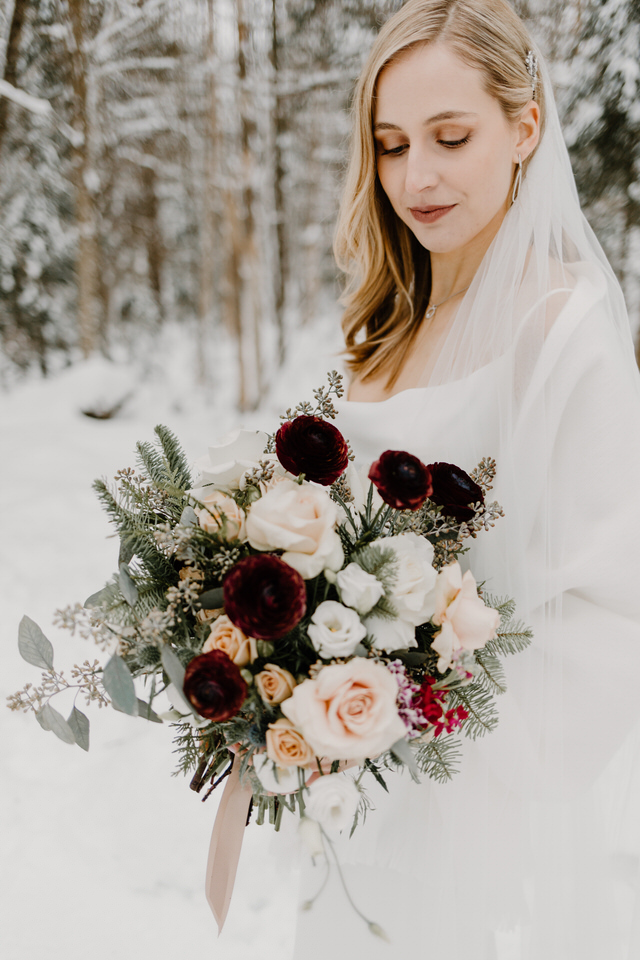 wedding at muskoka a-frame cottage