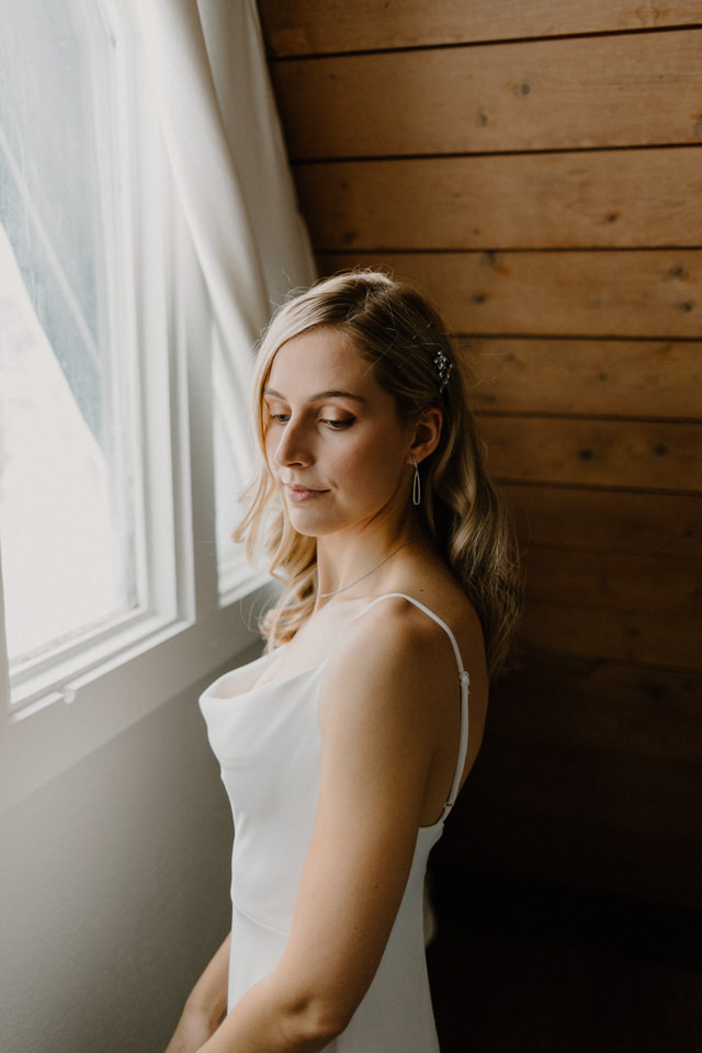 wedding at muskoka a-frame cottage