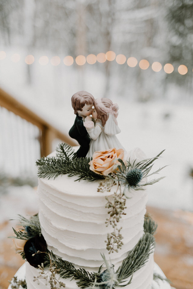 wedding at muskoka a-frame cottage