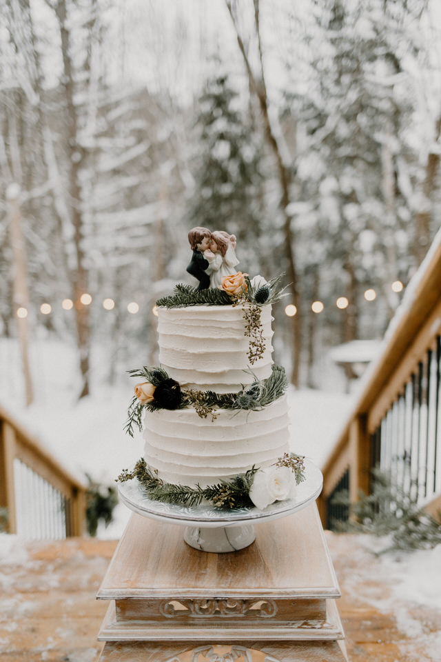 wedding at muskoka a-frame cottage