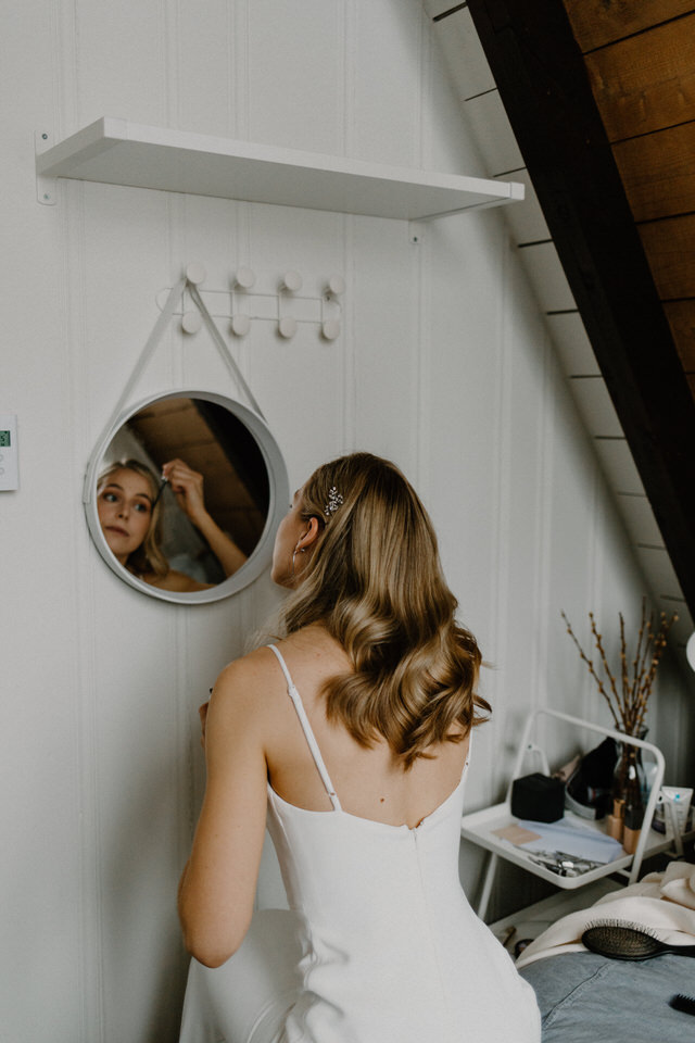 wedding at muskoka a-frame cottage