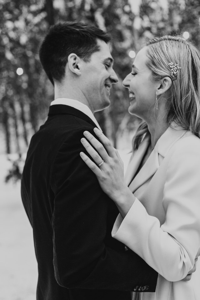 wedding at muskoka a-frame cottage