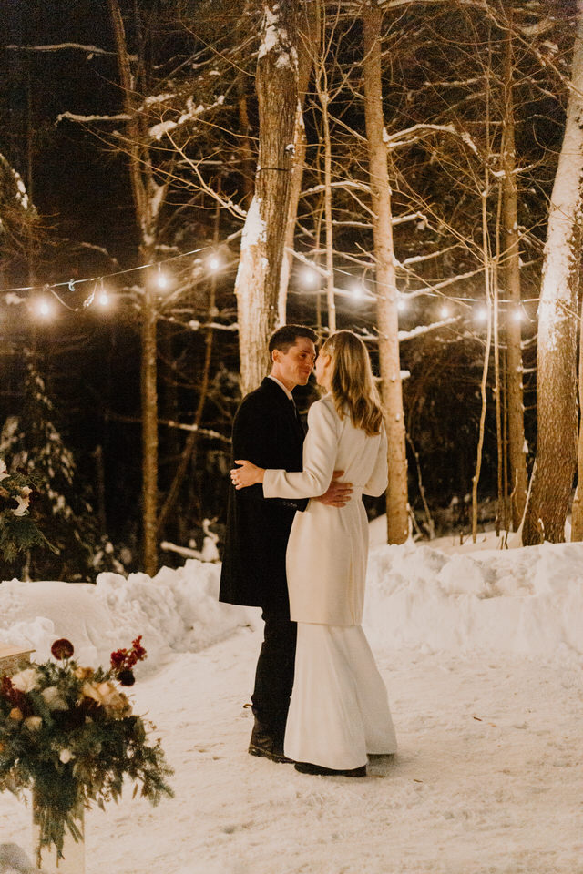 wedding at muskoka a-frame cottage