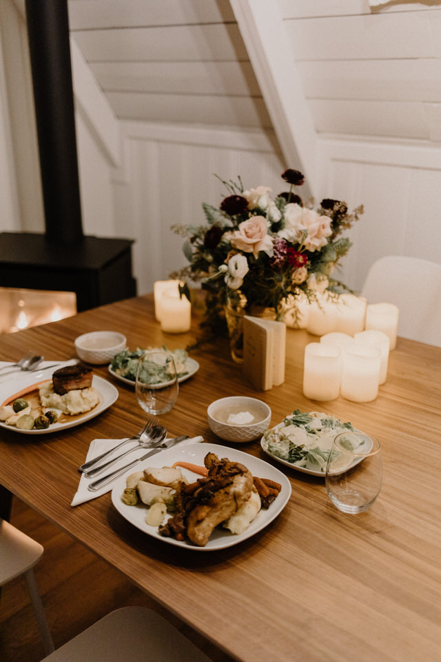 wedding at muskoka a-frame cottage