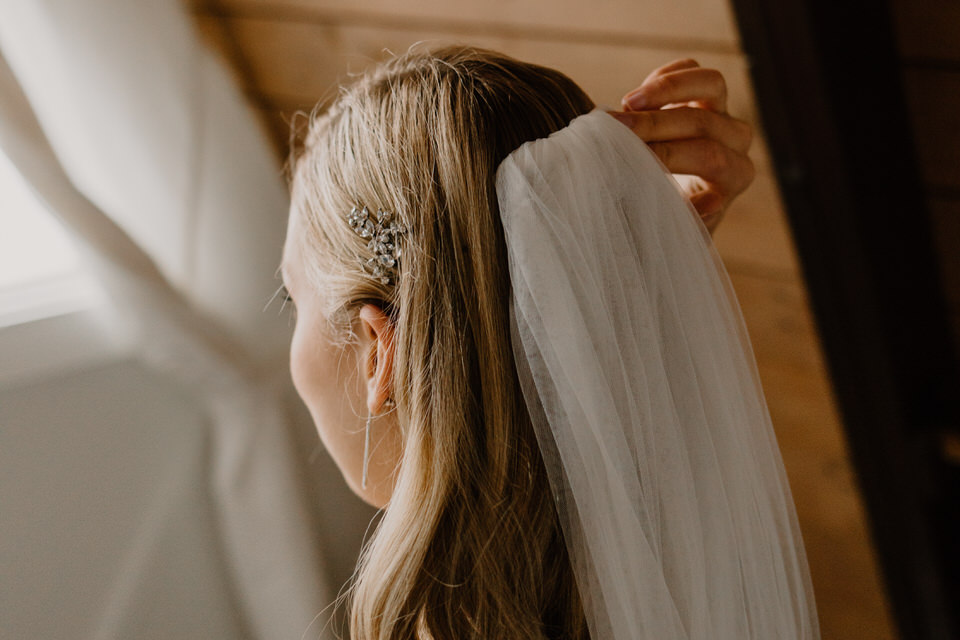 wedding at muskoka a-frame cottage