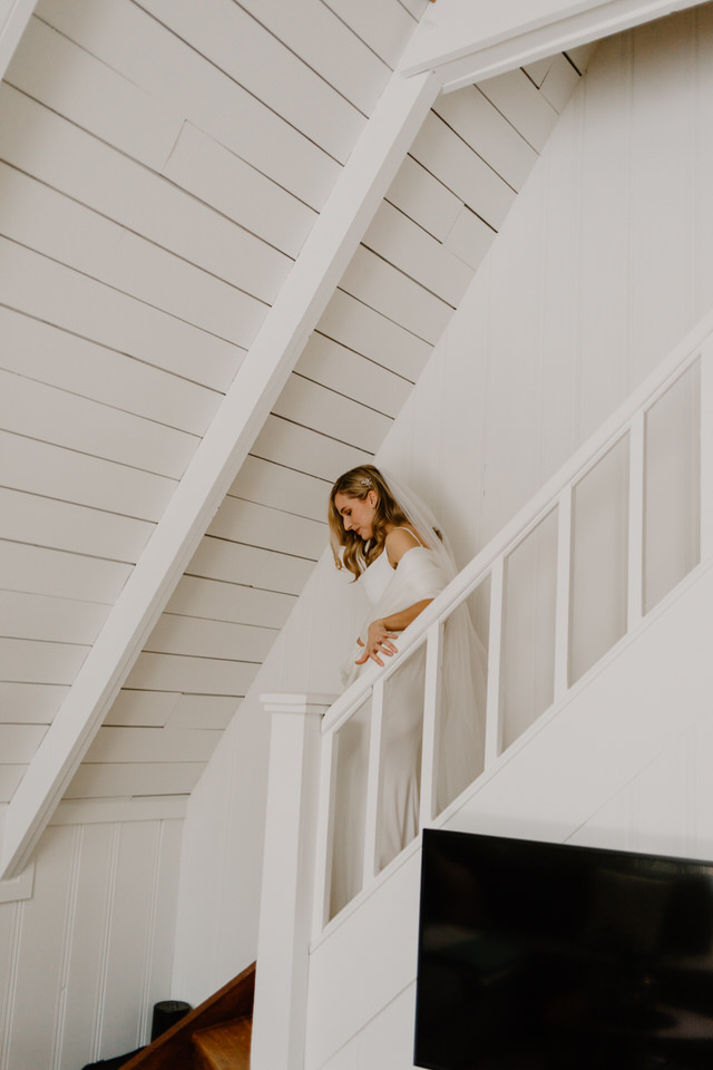 wedding at muskoka a-frame cottage