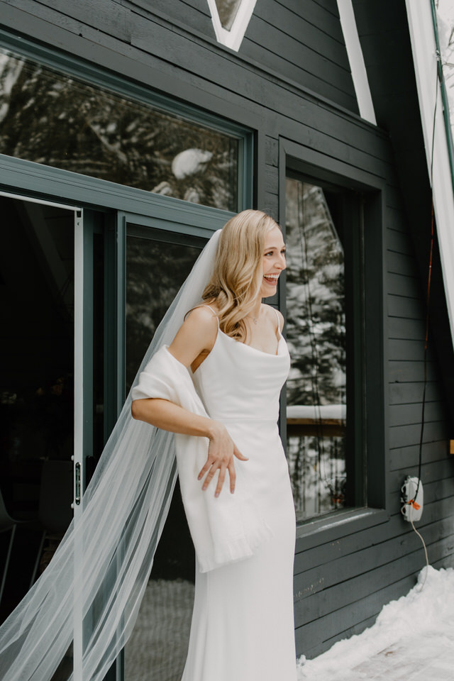 wedding at muskoka a-frame cottage