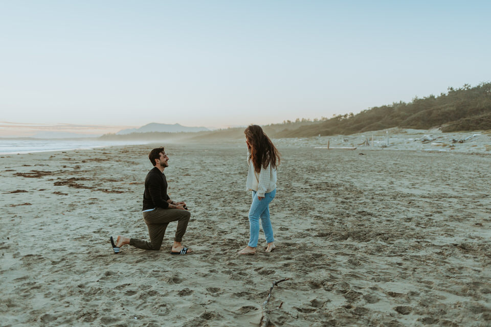 Surprise Proposal in Tofino, British Columbia // Erin + Andrew
