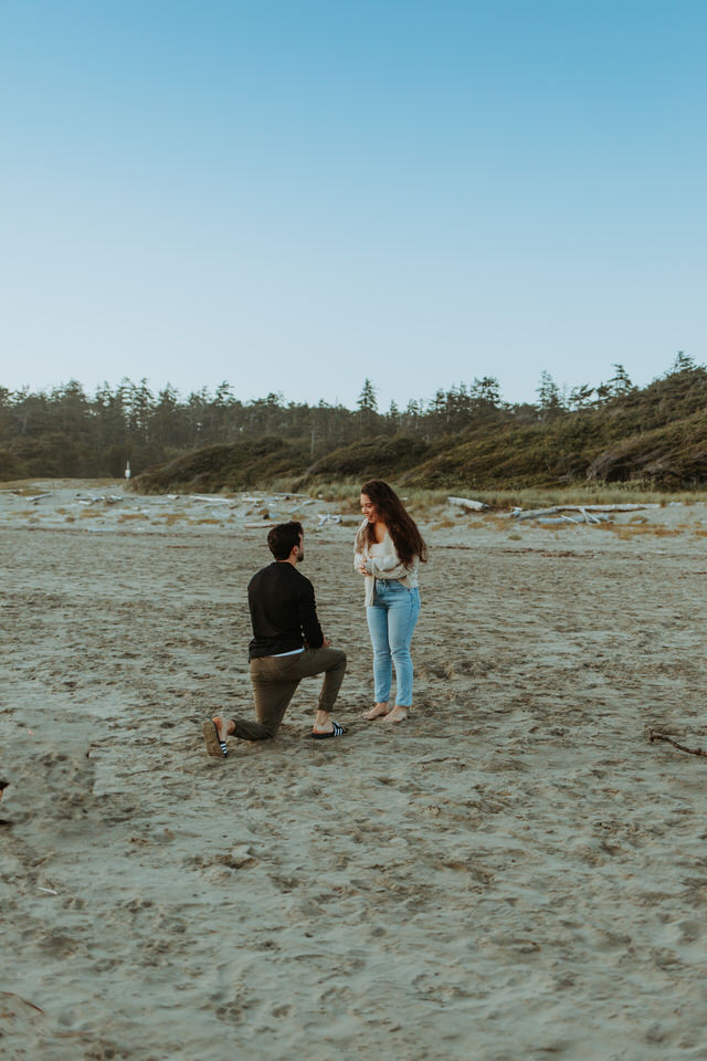 Surprise Proposal in Tofino British Columbia