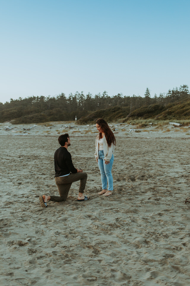 Surprise Proposal in Tofino British Columbia