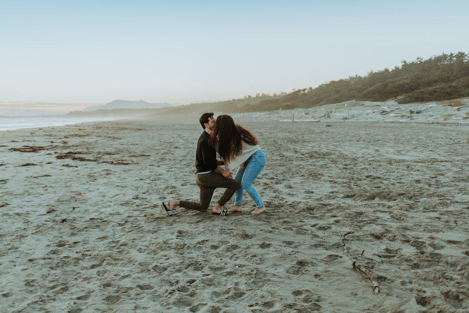 Surprise Proposal in Tofino British Columbia