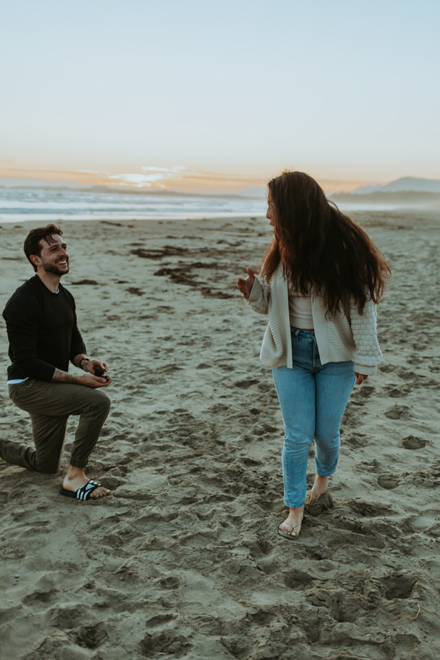 Surprise Proposal in Tofino British Columbia