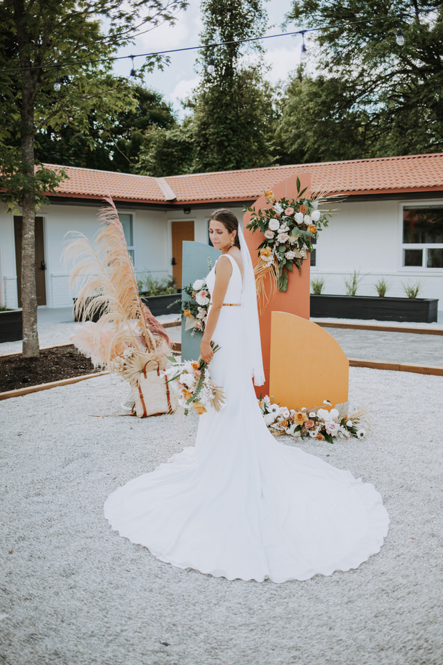 Vintage Styled Wedding at Retro 1970's Motel