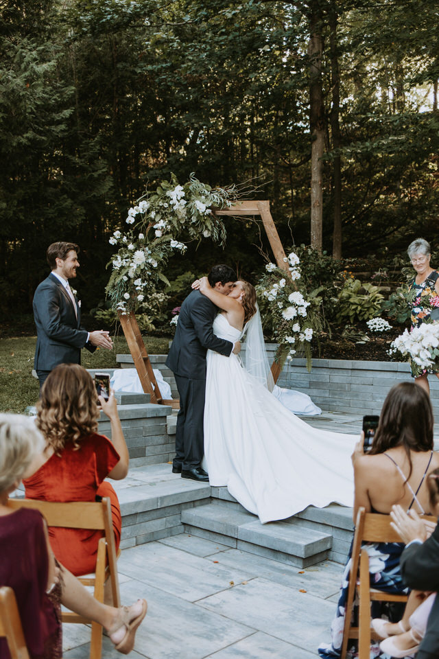 Incredible Backyard Meaford Micro Wedding - Marie Scholz Photography