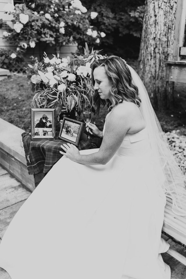 wedding at muskoka a-frame cottage