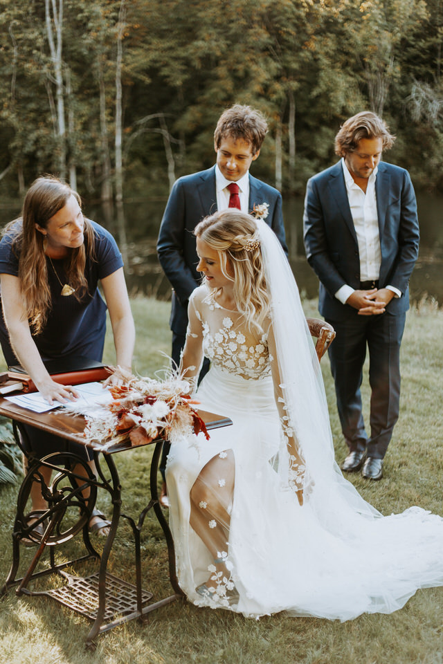 whimsical woodland wedding in south georgian bay