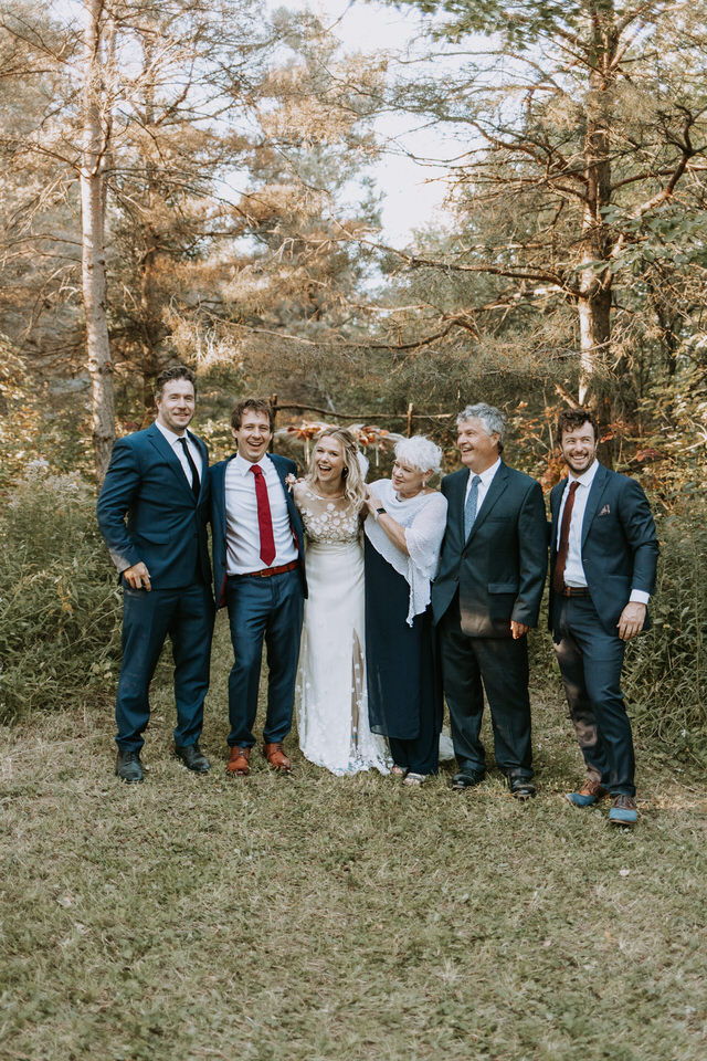 whimsical woodland wedding in south georgian bay