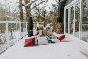 back to the cabin galentines styled shoot