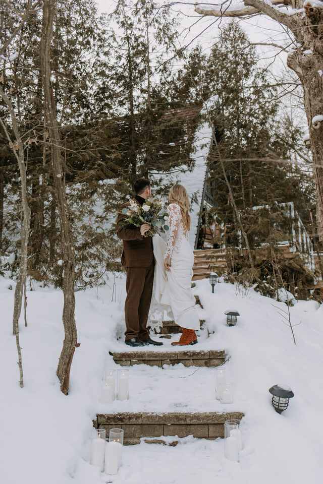 Ontario A-Frame Elopement Marie Scholz Photography