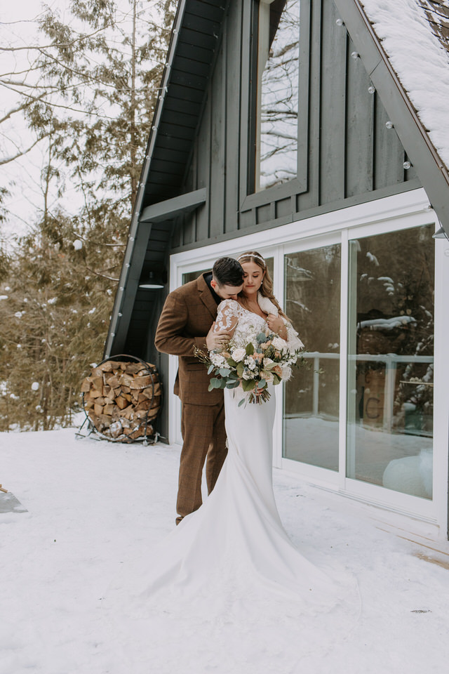 Ontario A-Frame Elopement Marie Scholz Photography