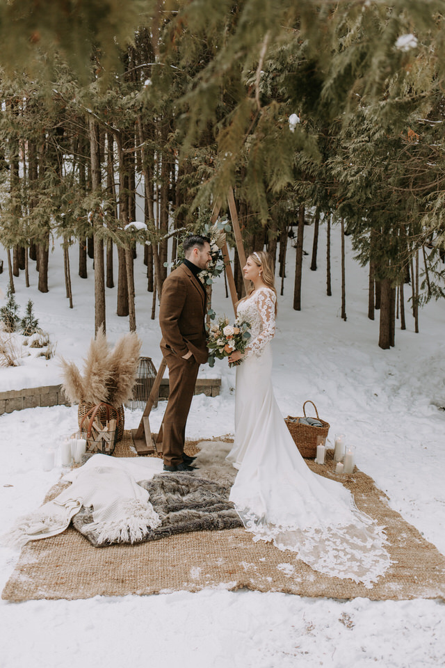 Ontario A-Frame Elopement Marie Scholz Photography