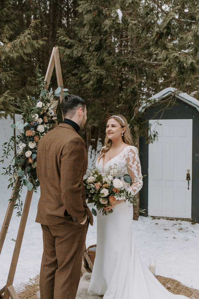 Ontario A-Frame Elopement Marie Scholz Photography