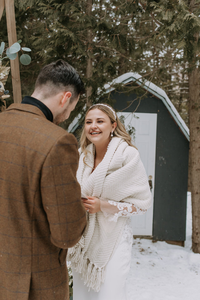 Ontario A-Frame Elopement Marie Scholz Photography