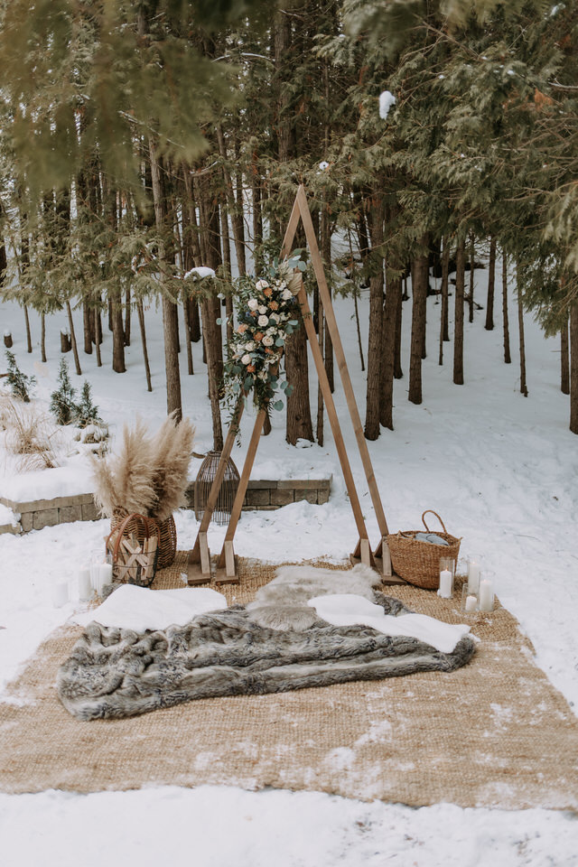 Ontario A-Frame Elopement Marie Scholz Photography