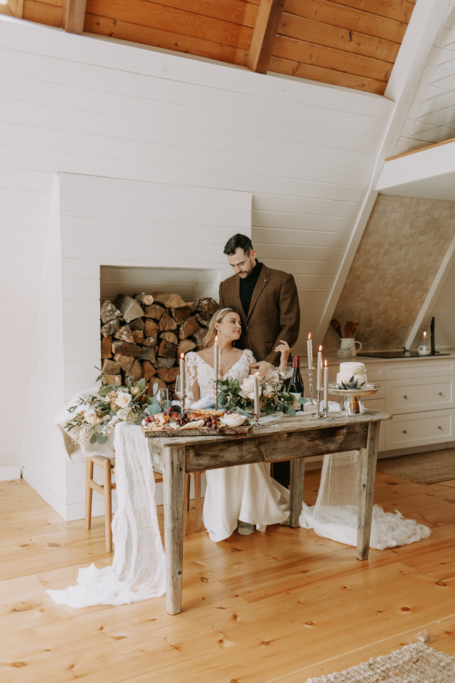 Ontario A-Frame Elopement Marie Scholz Photography