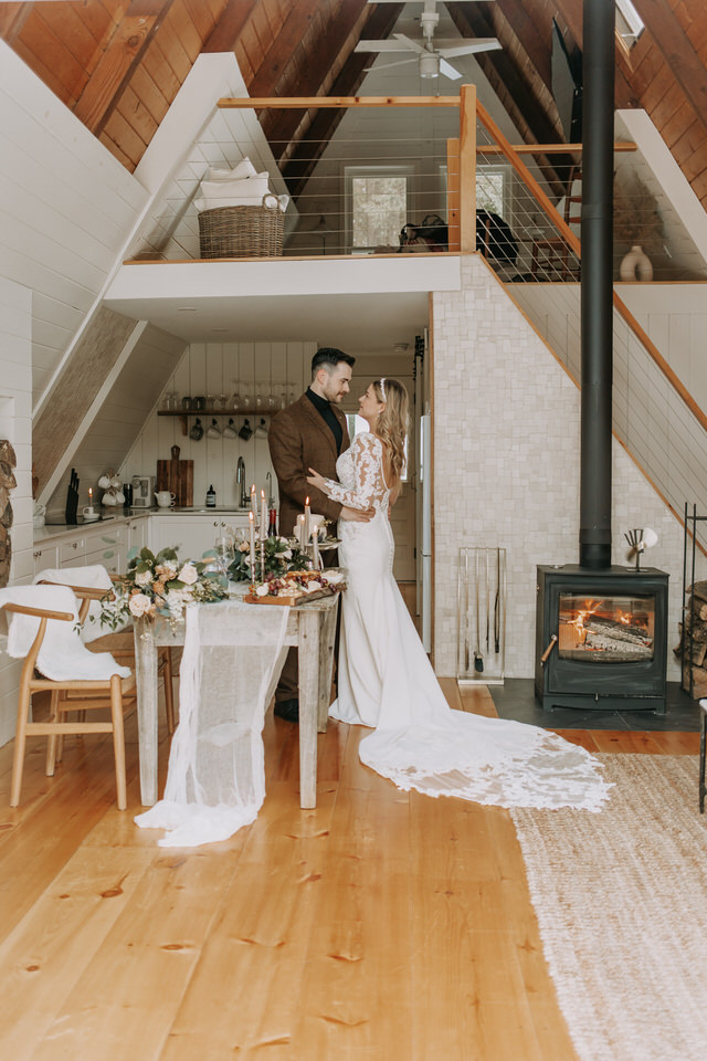 Ontario A-Frame Elopement Marie Scholz Photography