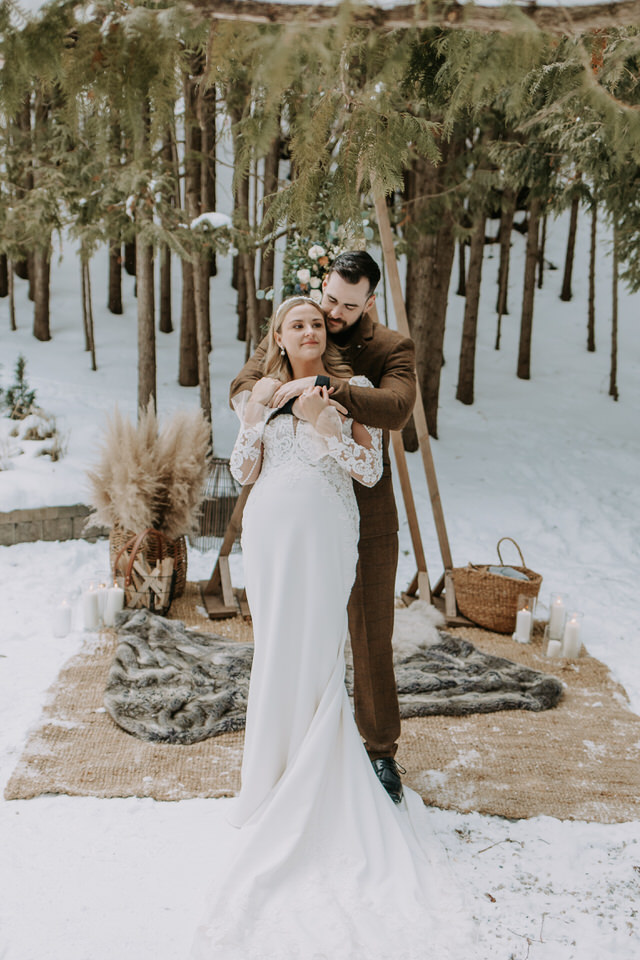 Ontario A-Frame Elopement Marie Scholz Photography