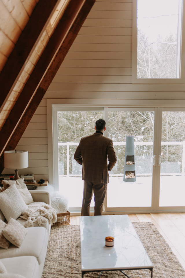 Ontario A-Frame Elopement Marie Scholz Photography