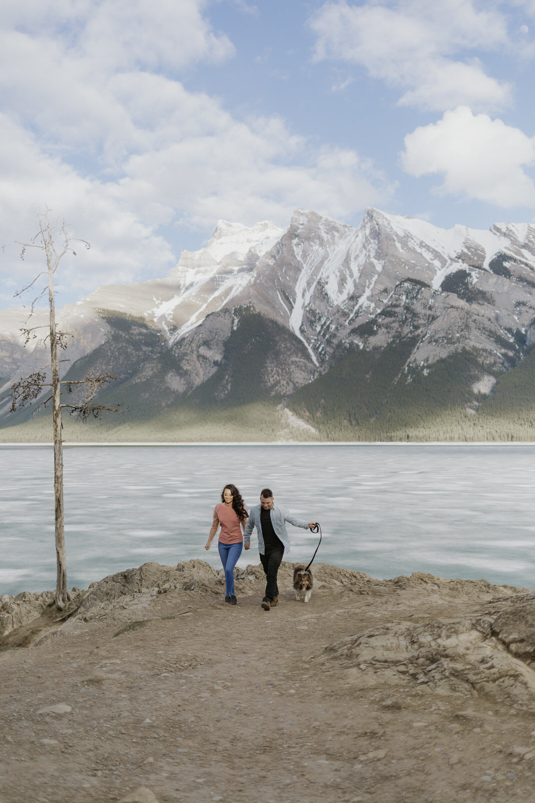 lake minnewanka engagement