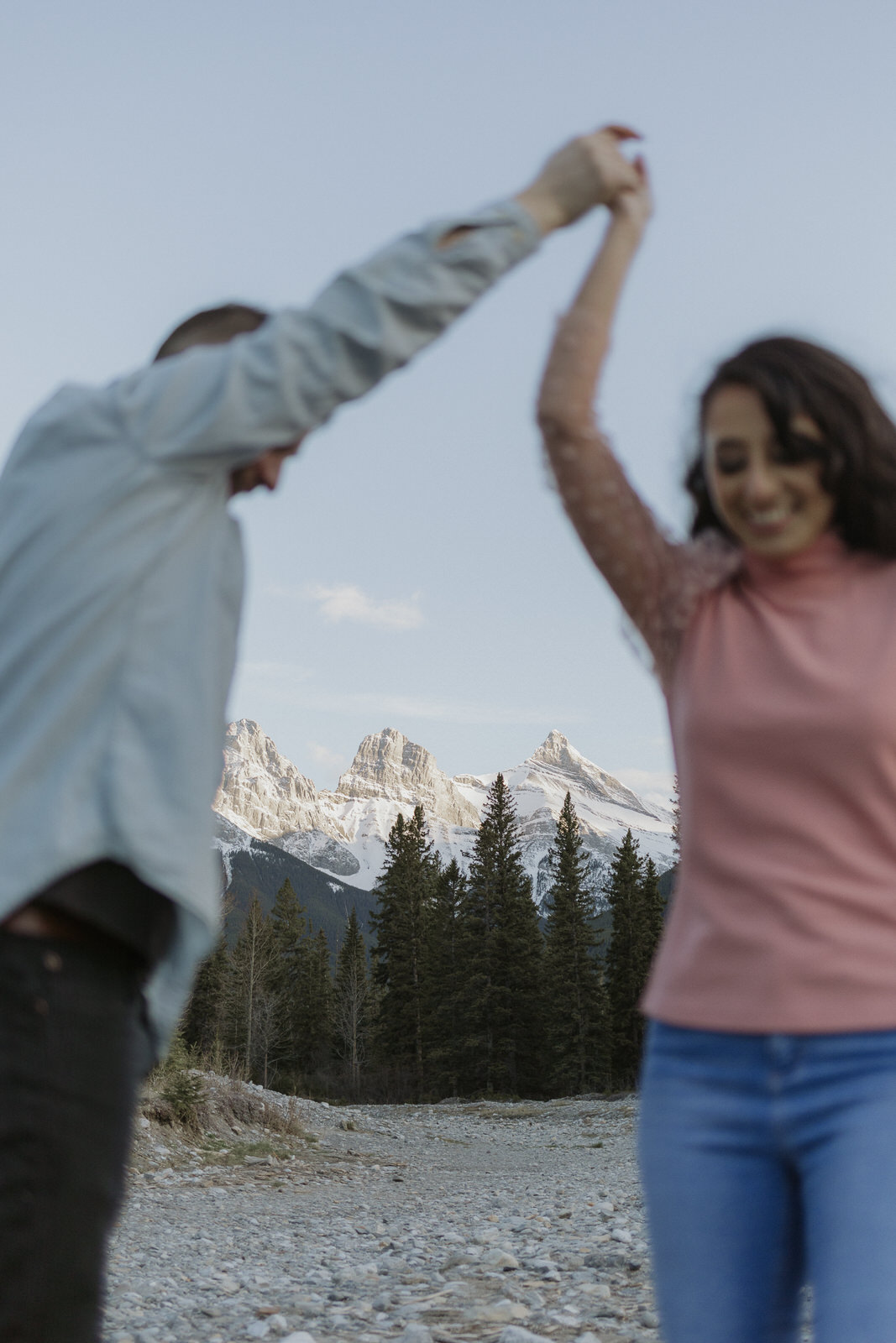 lake minnewanka engagement