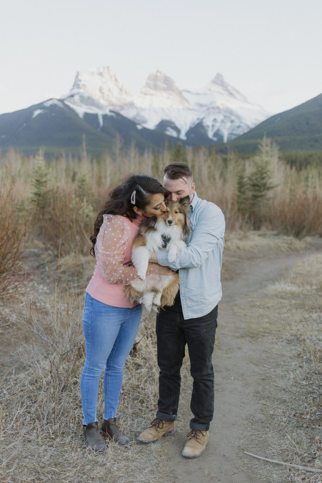 lake minnewanka engagement