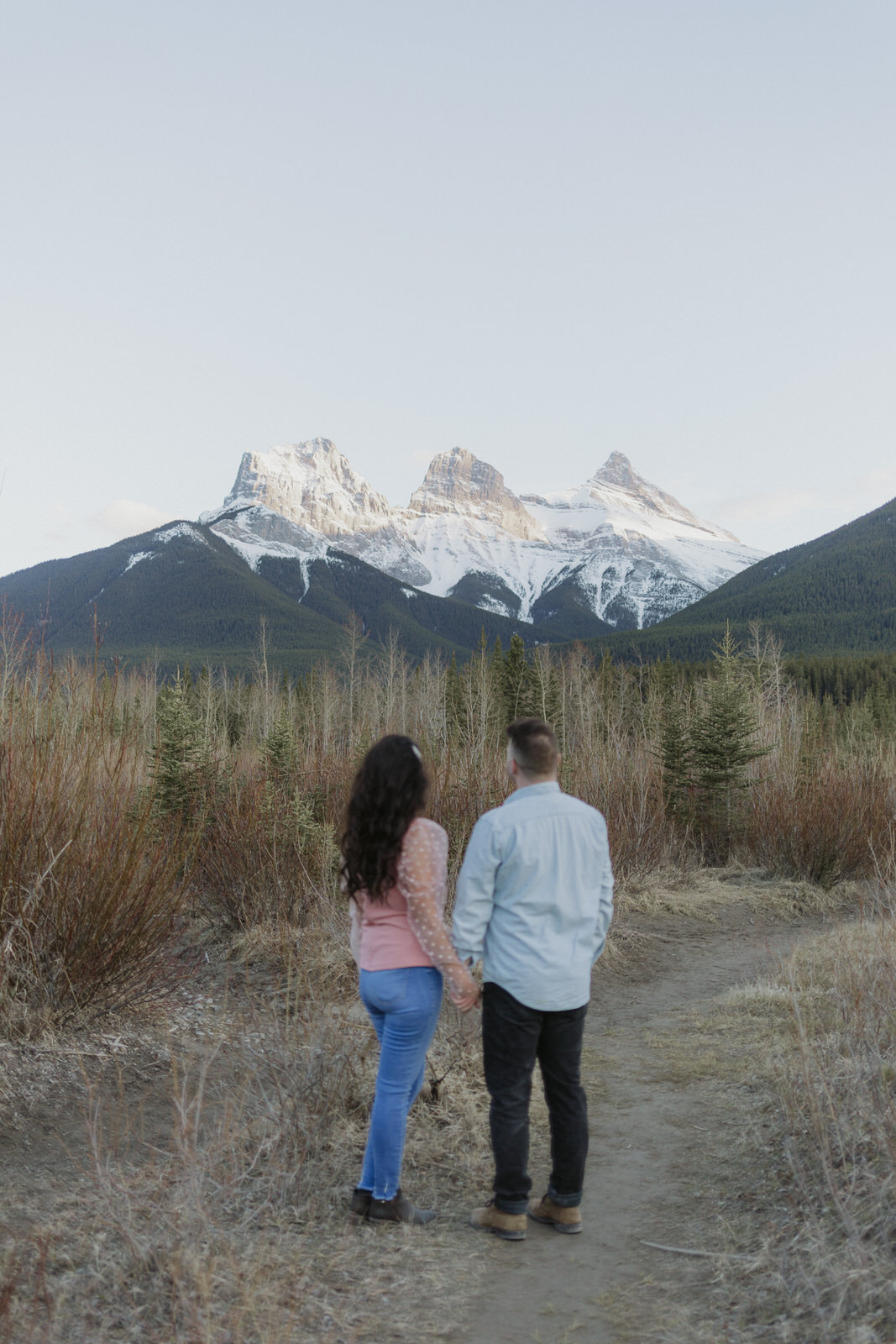 lake minnewanka engagement