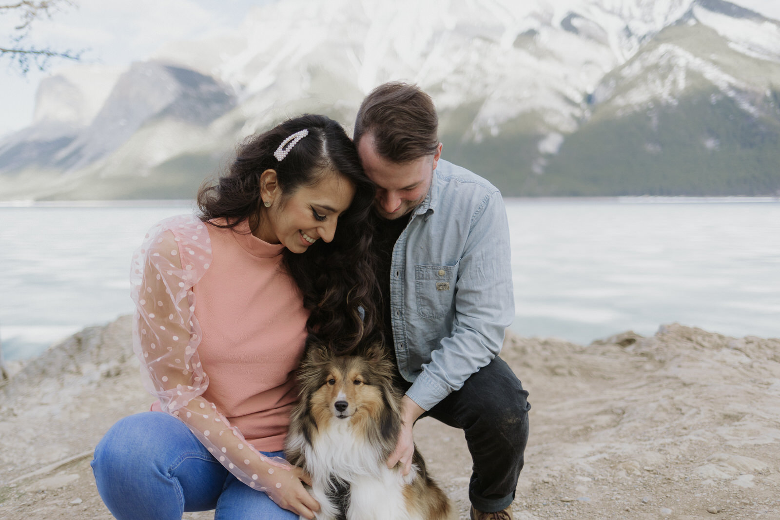 lake minnewanka engagement