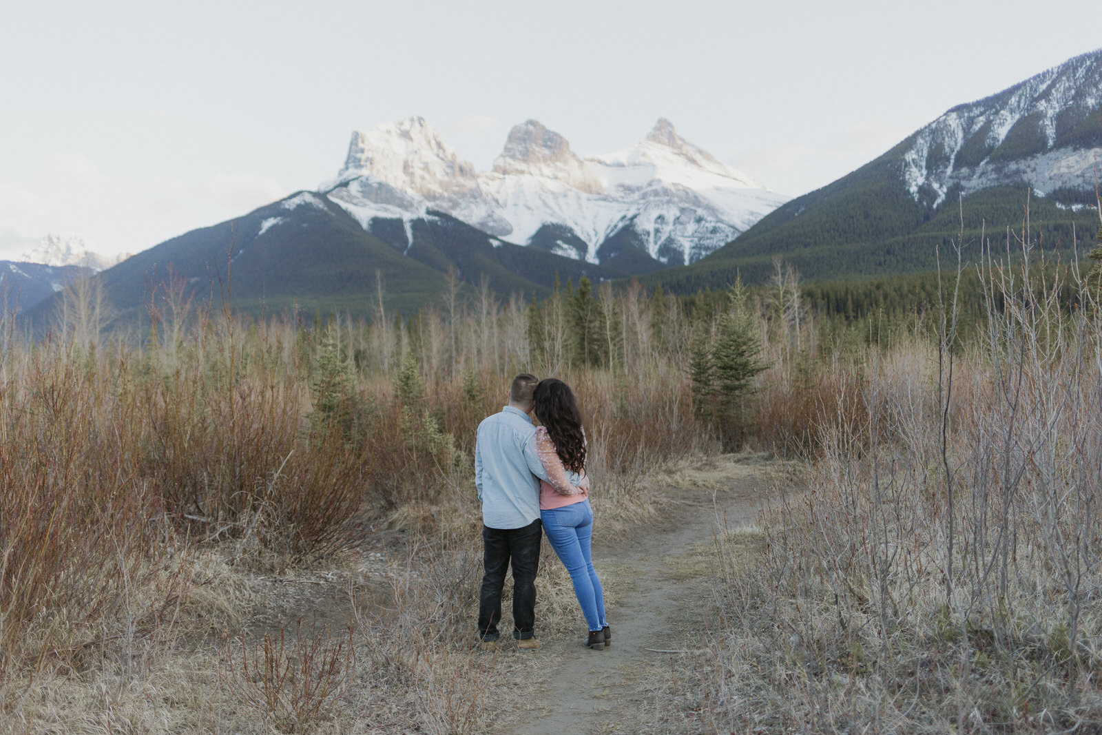 lake minnewanka engagement