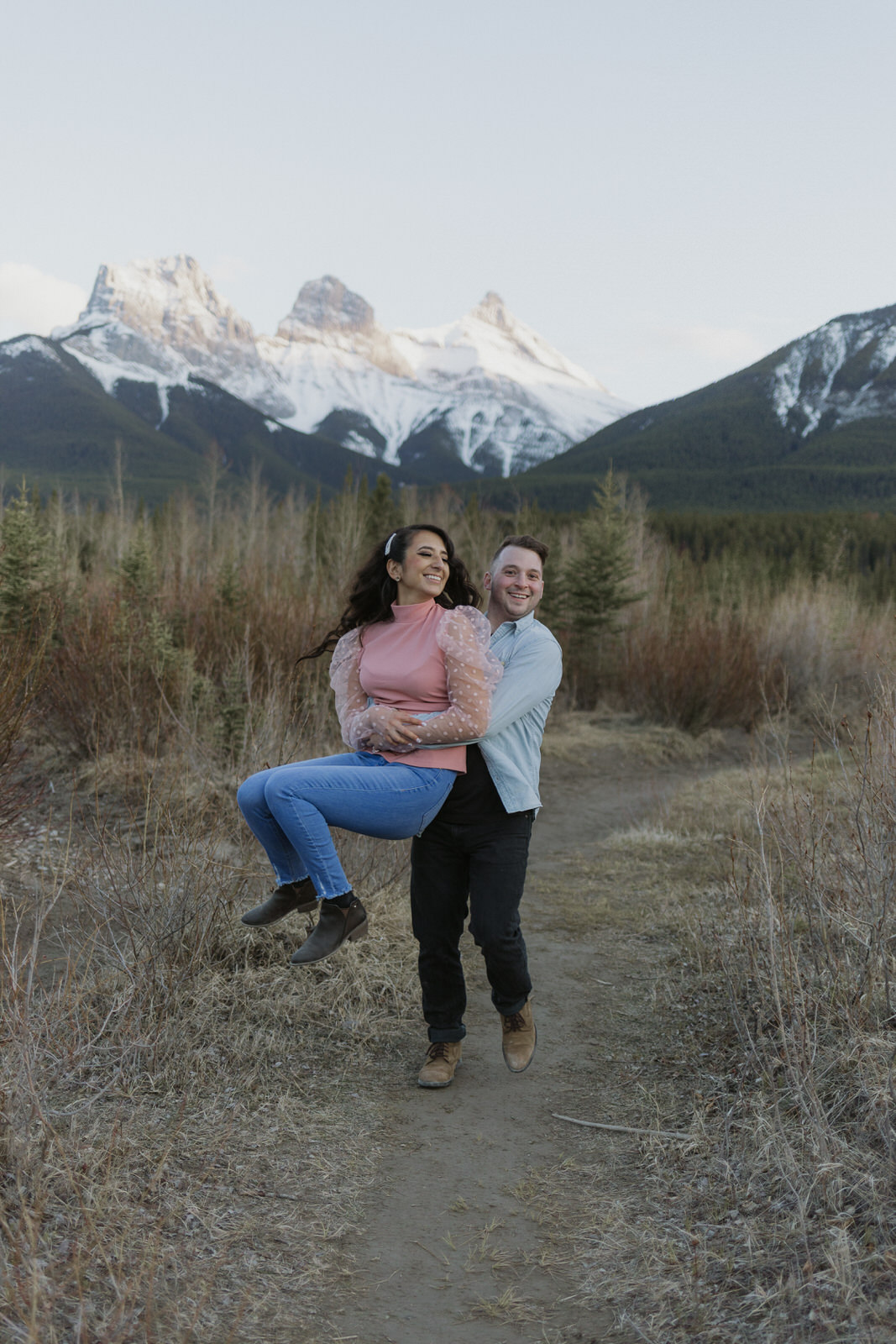 lake minnewanka engagement