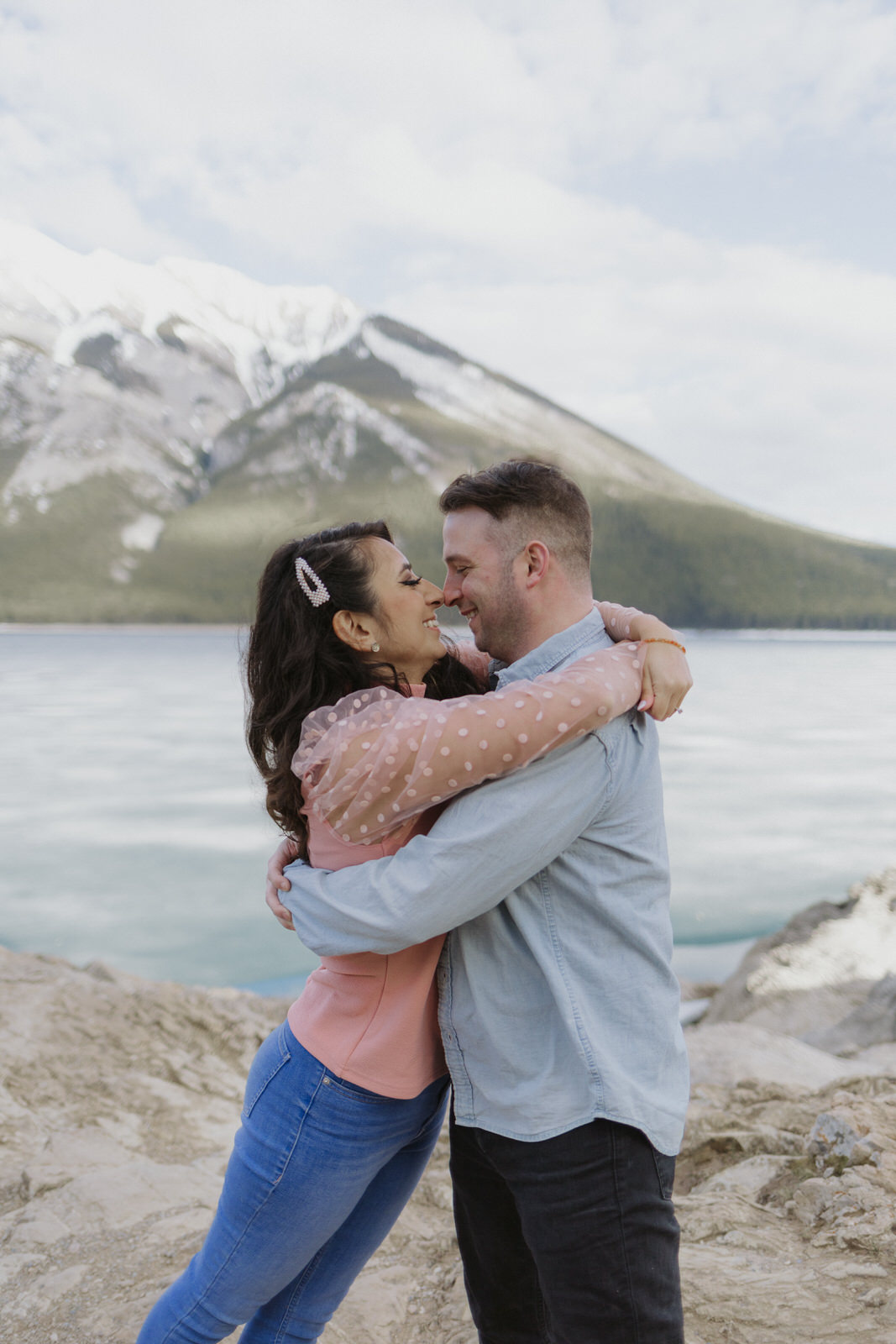 lake minnewanka engagement