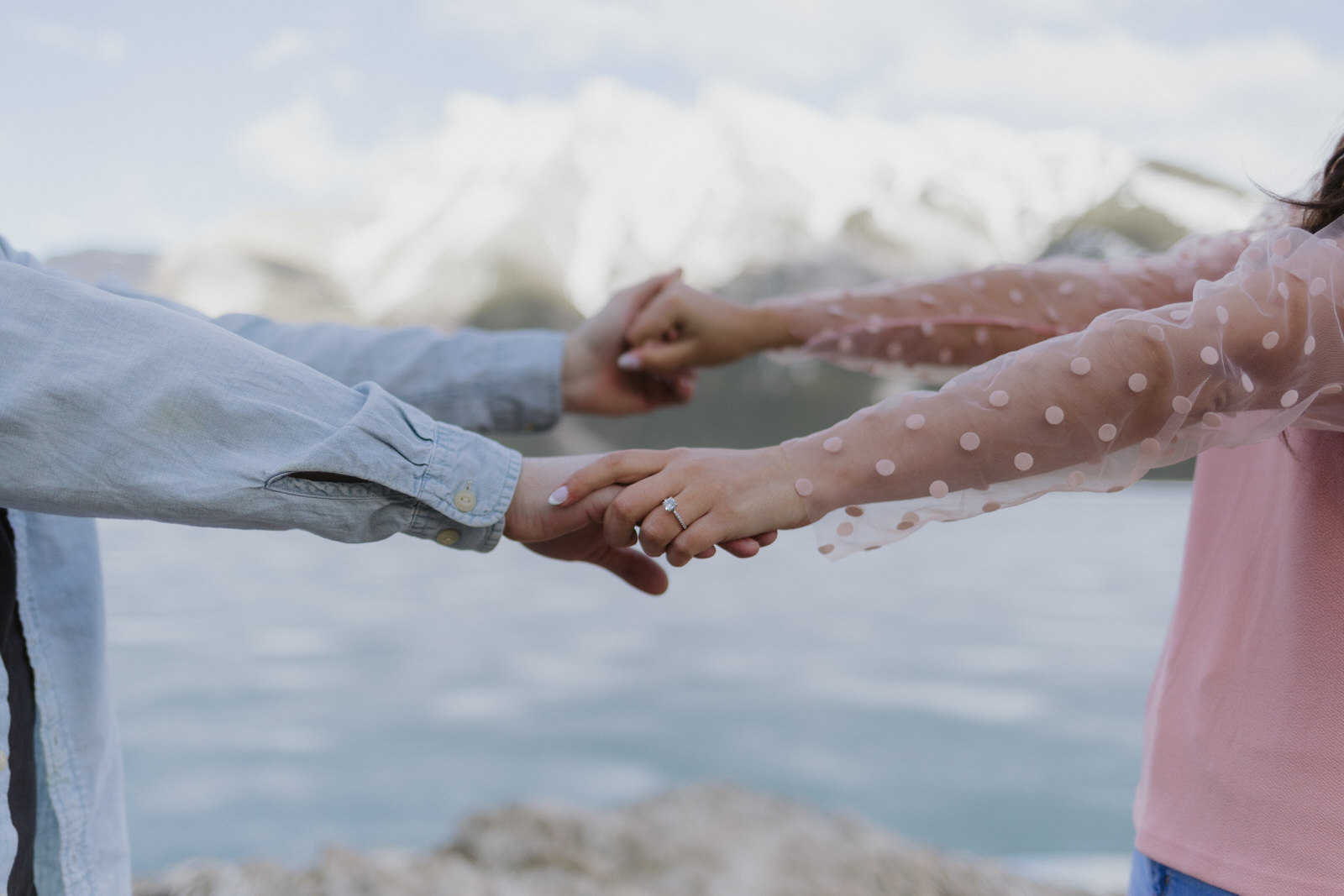 lake minnewanka engagement