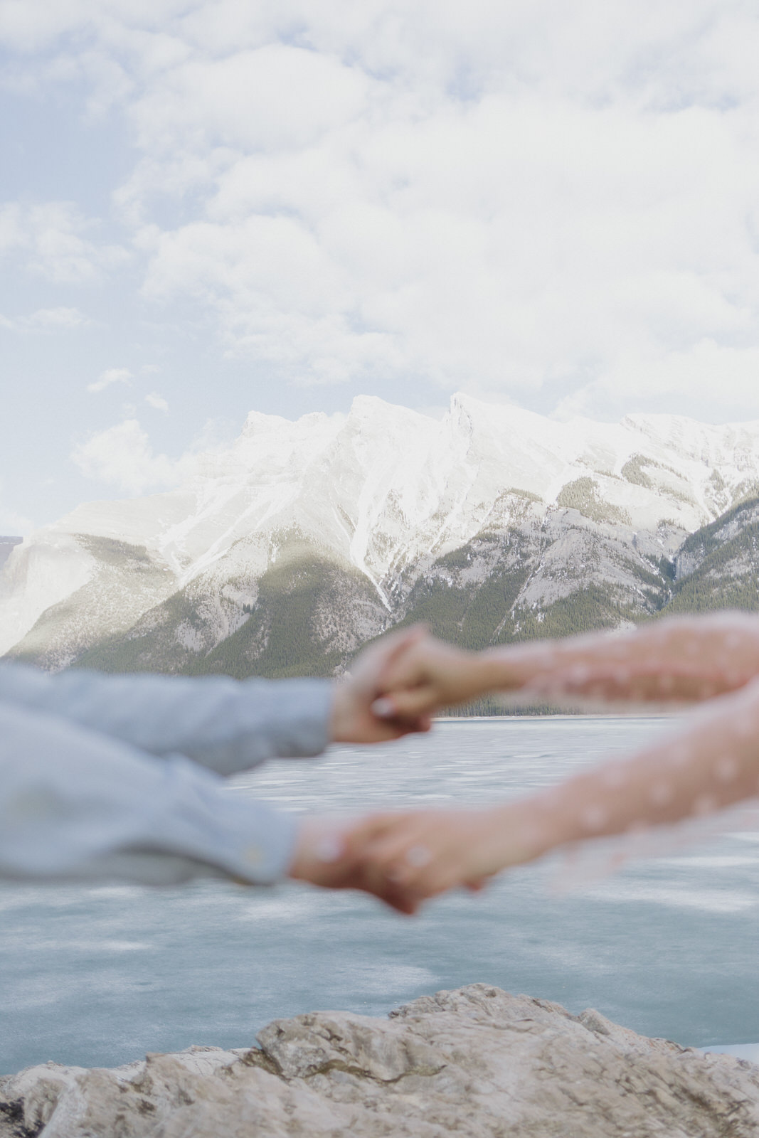 lake minnewanka engagement