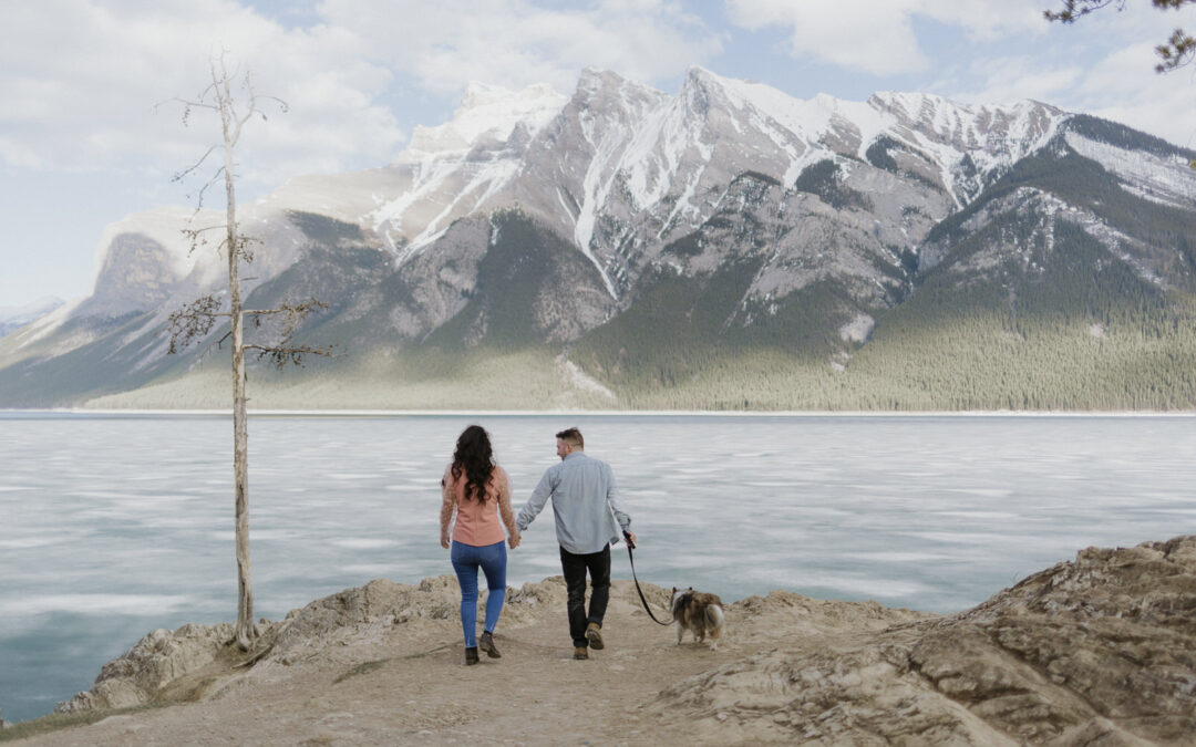 lake minnewanka engagement