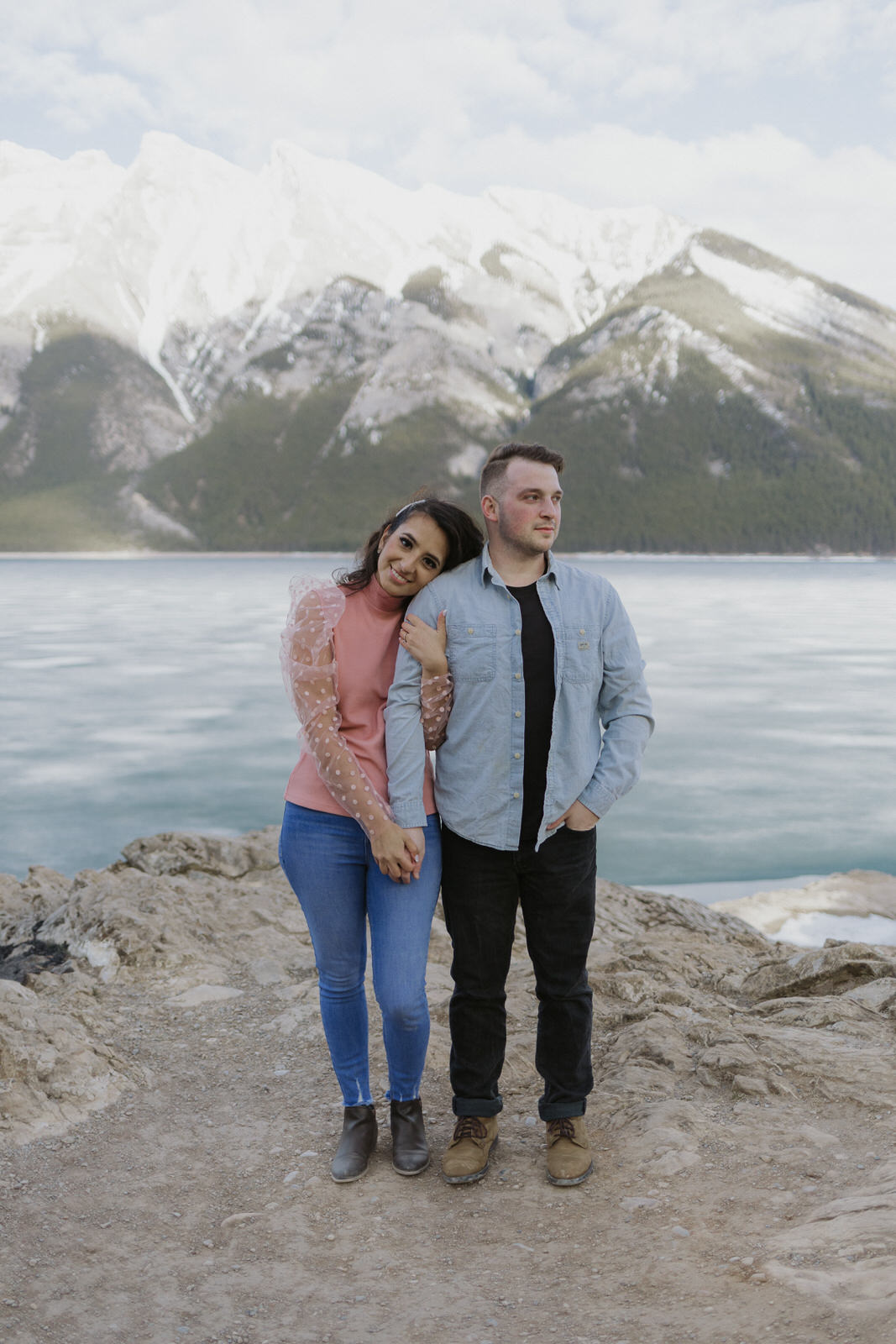 lake minnewanka engagement